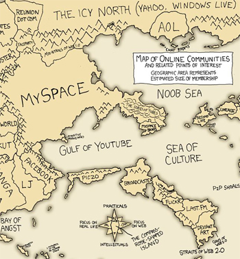 Map of online communities